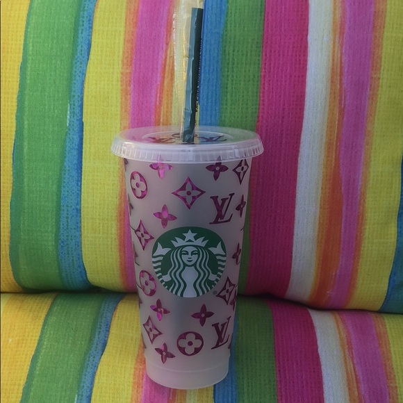 Accessories Custom Designer Louis Vuitton Starbucks Cold Cup Poshmark